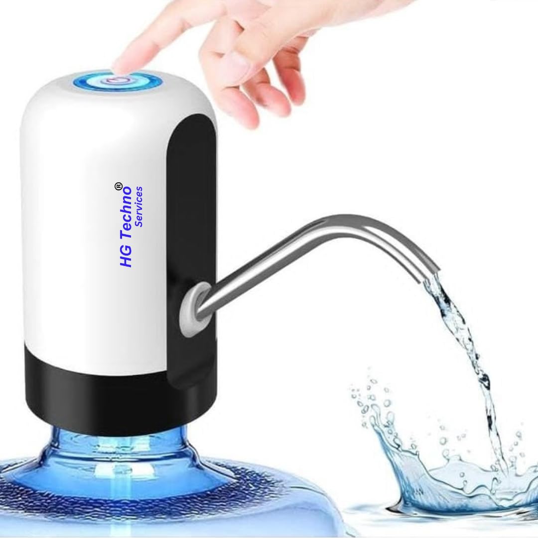 HG Techno Services Low Noise and High Efficiency, This Automatic Wireless Water Can Dispenser Pump Can Hold 20 Litre Bottles Drinking Water Dispenser Pump Portable Electric Bottled Bottom Touch (B0CYHBHS1S) Amazon Price History, Amazon Price Tracker