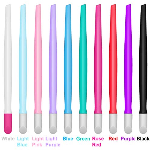 100 Pieces Rubber Nail Cuticle Pusher Plastic Handle Nail Cleaner Nail Art Tools For Men And Women Christmas Valentine’s Day Giving (Classic Colors) #TOP3