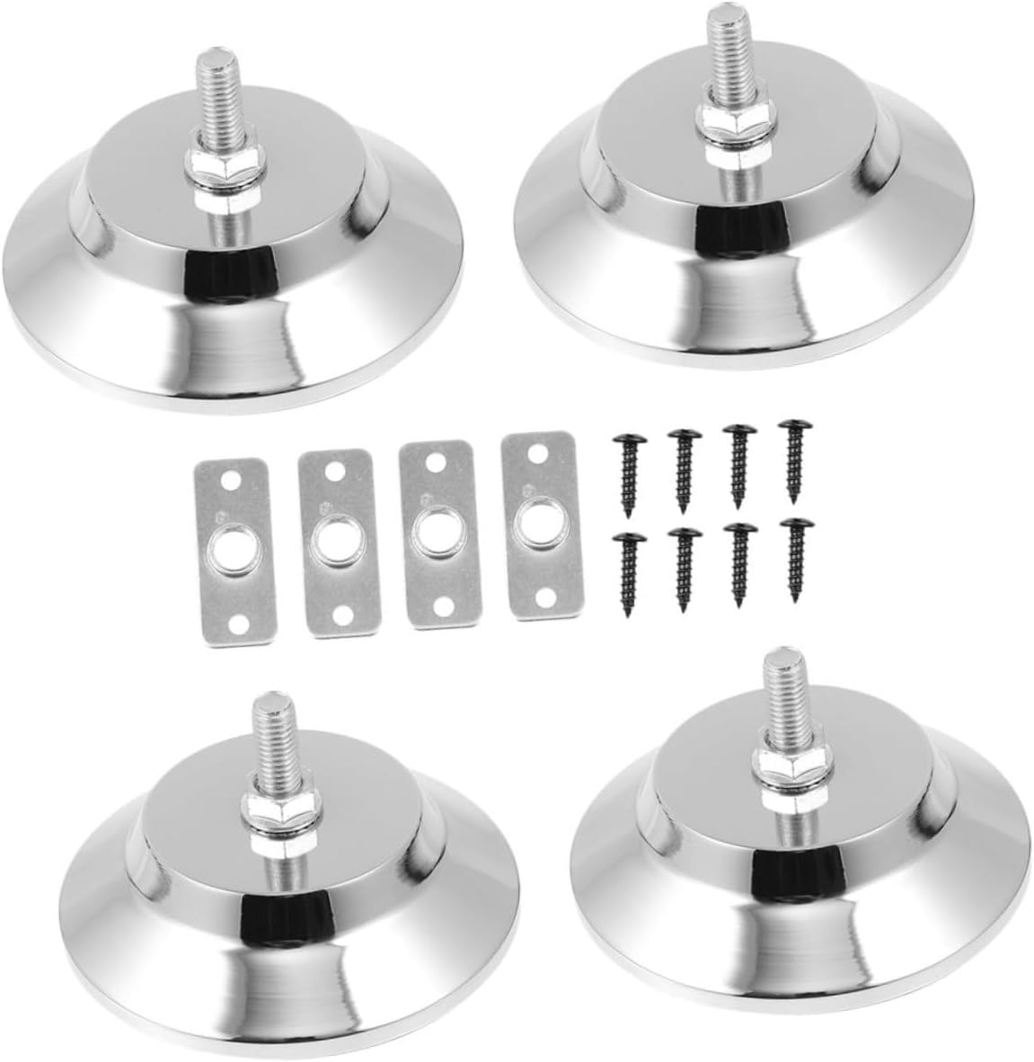 1Set Pool Table Foot Pads Leveling Feet for Stability Slip Design Construction for Home Office and Game Rooms Includes Pads Rings