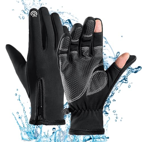 Moufles de cyclisme d'hiver imperméables et coupe-vent