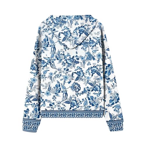 Zip Up Hoodie Women Casual Oversized Sweatshirts - Fall Fashion Fleece Lined Jacket - Thick Warm Coat Winter Clothing