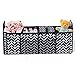 Trunk Organizer for car, Foldable Car Storage Bag Portable Insulation Cooler Bag Collapsible Vehicle Organizer Divider Storage Totes with 4 Compartment Cargo Tote for Groceries Caddy SUV, Navy Blue