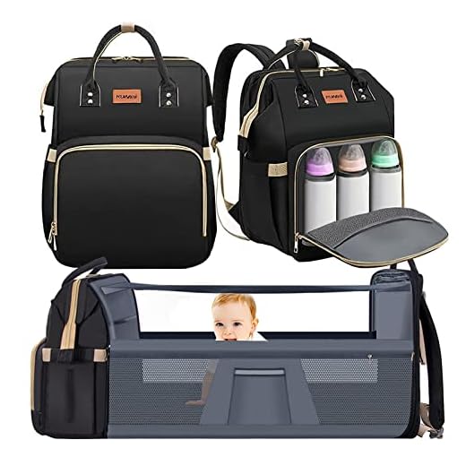 KUWANI Diaper Bag Backpack, Multifunction Travel Baby Changing Bags for Dad/Mom, Large Unisex Waterproof Diaper Backpack with Stroller Straps, Baby Registry Search(Black)