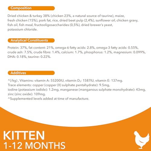 IAMS for Vitality Dry Kitten Food with Fresh Chicken, 3 kg, Packaging may vary - Image 6