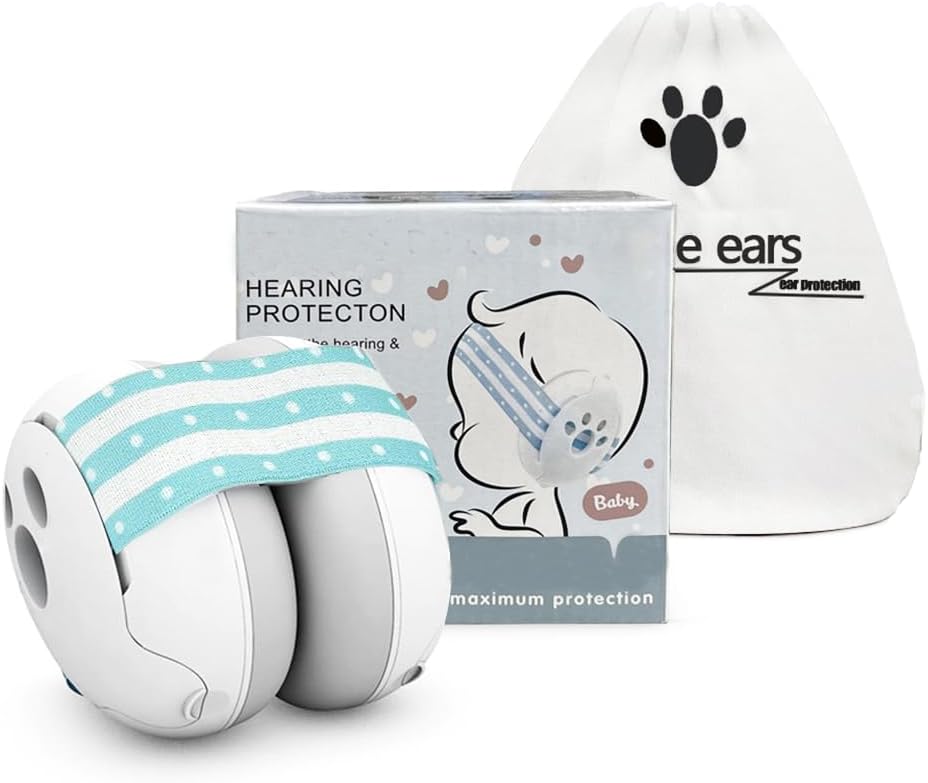 Jinberry Adjustable Baby Noise Cancelling Headphones Ear Protection Noise Reduction Earmuffs for Babies up to 36 Months