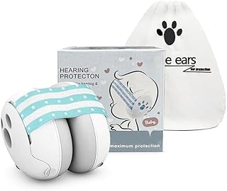 Jinberry Adjustable Baby Noise Cancelling Headphones Ear Protection Noise Reduction Earmuffs for Babies up to 36 Months