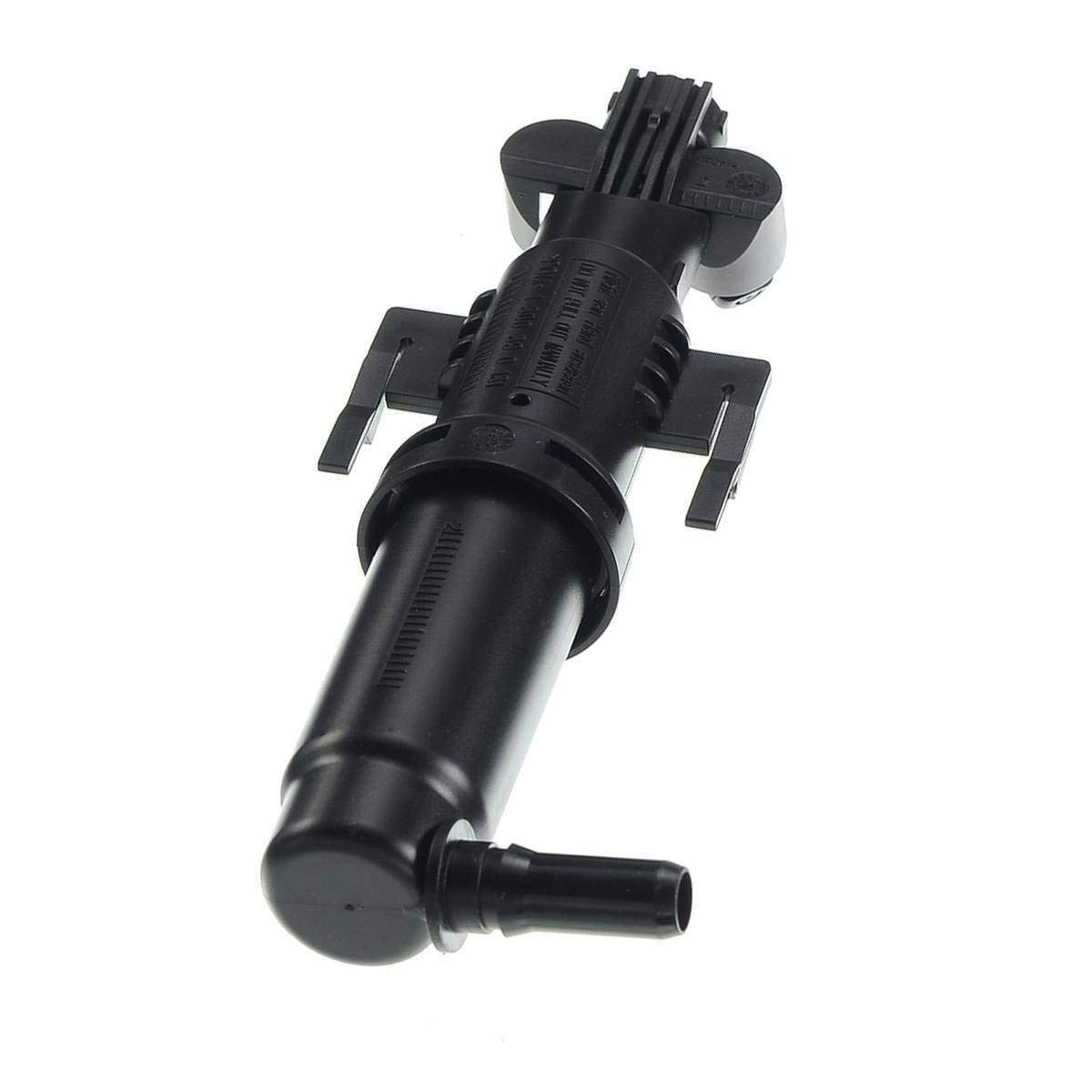 YHTAUTODriver Side Black Plastic Headlight Washer Nozzle, BMW F07 F10 528i 535d 535i 550i GT M5
