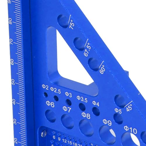 Escuadra transportador de ángulos de aluminio miniatura 6