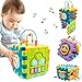 AiTuiTui Cubo Montessori attività Giocattoli per Bambini, 6-in-1 Multifunzione Giochi Centri Educativi Infanzia Giocattoli Regalo di Natale Compleanno per Bambini 12 15 18 Mesi 1 2 Anni Bambini