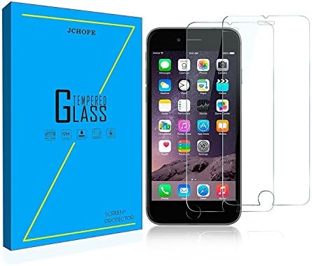 JCHOPE iPhone 7 Screen Protector [4.7 inch][2 Pack] Screen Protector Tempered Glass, 3D Touch Compatible, No Bubbles, Oil and Scratch Coating, Touch Clear