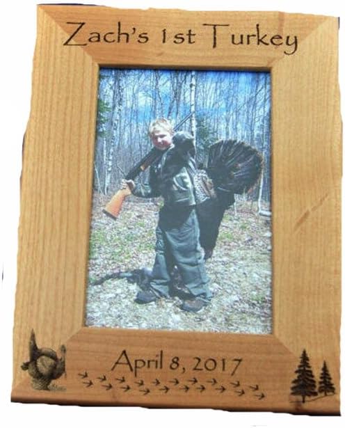 First Turkey ~ Turkey Hunting ~ First Turkey Frame ~ 1st Turkey ~ Gift For Hunter ~Turkey Hunter Gift ~ Hunting Frame ~ Hunting Gifts ~ Gift
