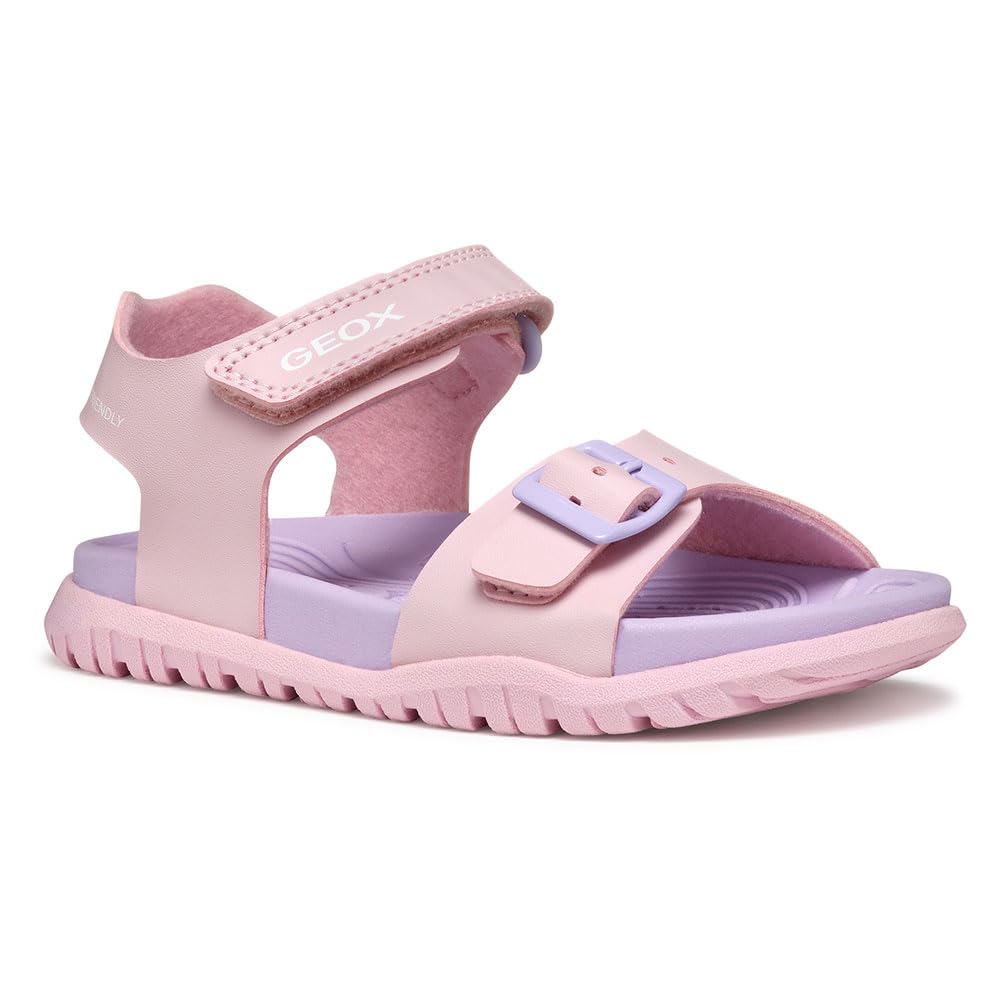 Geox J SANDAL FUSBETTO GI, Girls’ Sandal, Lt Pink/Lilac,