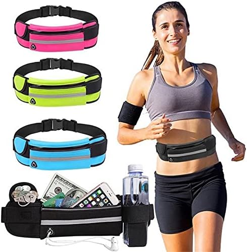 Miniatura 2 de Riñonera para correr para mujer, delgada, deportiva, con soporte para teléfono, ideal para corredores, cinturón cómodo y elegante para correr para