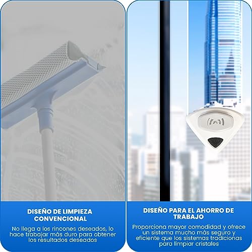 EARKI Limpia Cristales con Iman Ventanas 15-24 mm - Limpiacristales Magnetico Doble Cristal - Limpia Cristales Magneticos - Limpiador de Cristales - Limpiar Cristales Ventanas por Fuera - - imagen 5