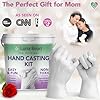 Luna Bean Hand Casting Kit – The Original Hand Mold Kit – Mothers Day Gifts for Mom - Anniversary Engagement Gifts for Women Men Wife Boyfriend Girlfriend Wedding Bridal Shower