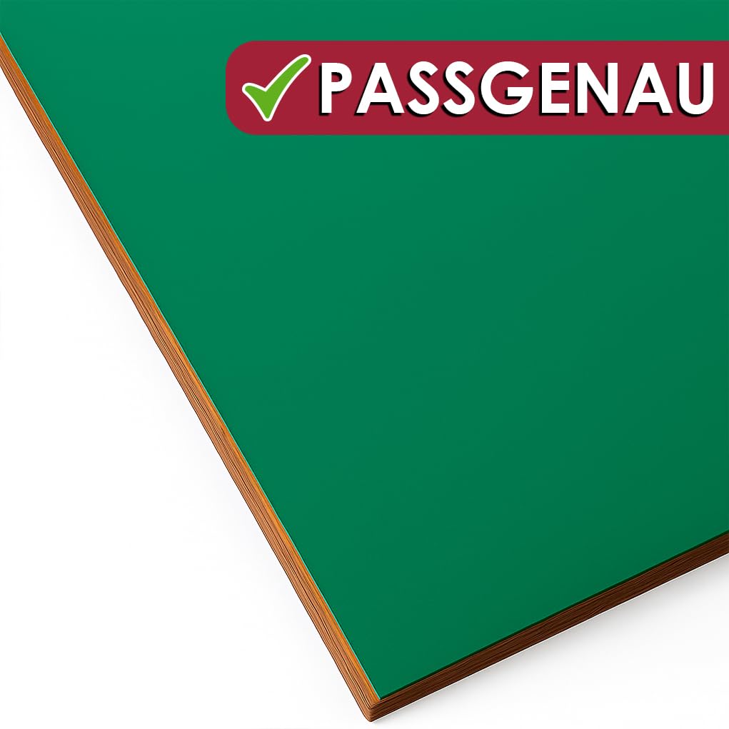 DecoHomeTextil Heimtextilmanufaktur Tapis de Table de Poker, Tapis de Poker, revêtement de Table de Poker Vert rectangulaire 135 x 330 cm Protection de Table revêtement de Table protège-Table