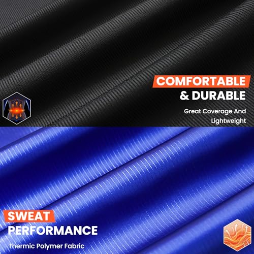 Everfion Men's Sleeveless Sauna Shirt Waist Trainer Sauna Suit for Men Ribbed Sweat Vest Compression Tank Top Gym Workout
