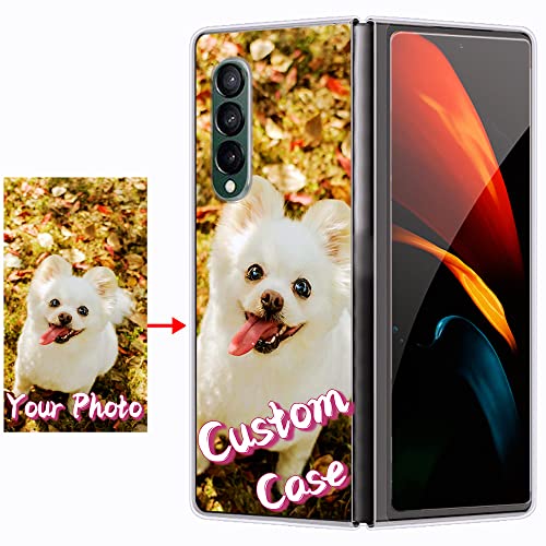 Custodia personalizzata per Samsung Galaxy Z Fold 2 3 4 5G / Galaxy Z Fold 5 5G Cover rigida trasparente per tutte le Galaxy Z