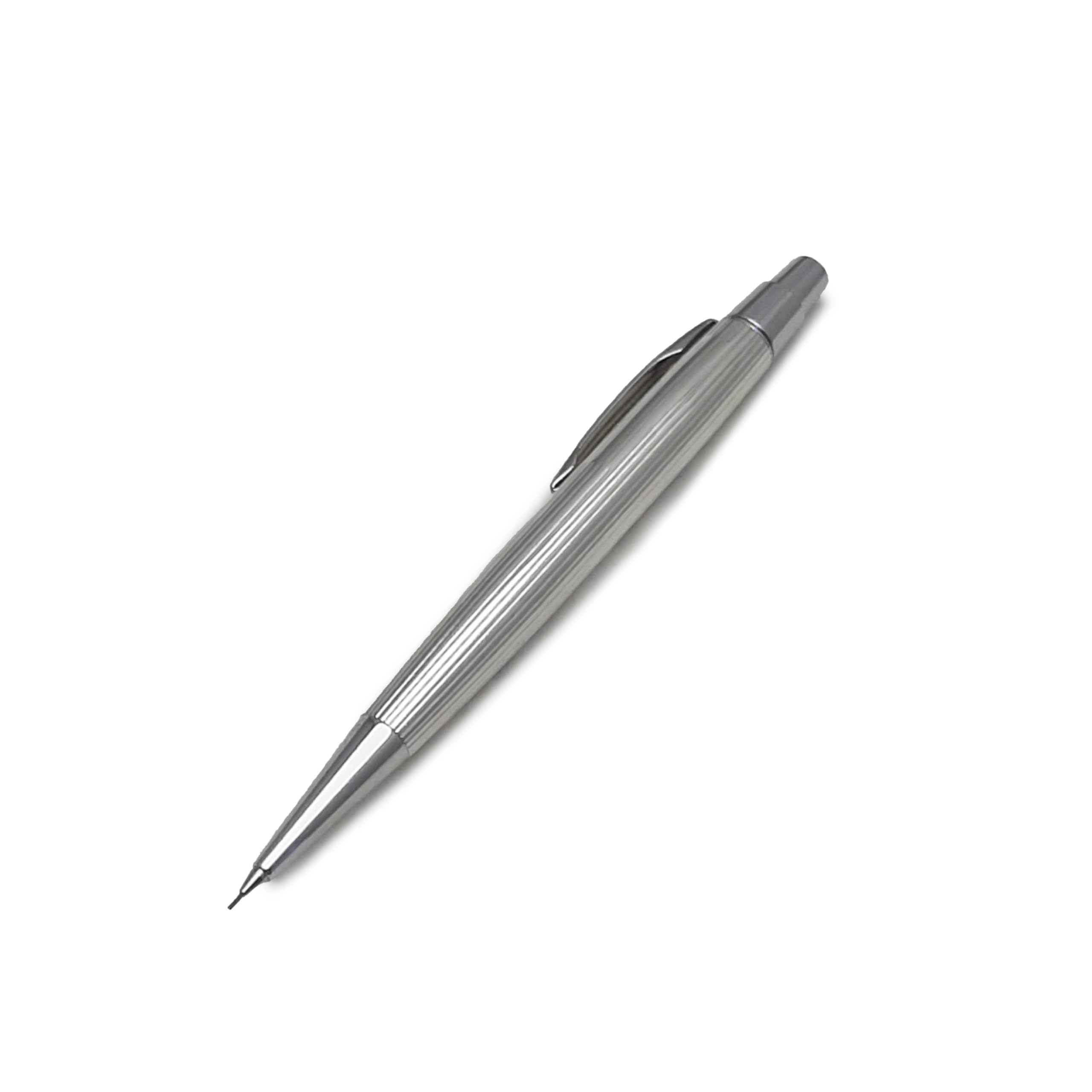 Generico Portamine in argento sterling 925/1000 finemente incise con decorazione guilloscè millerighe made in Germany confezione laccata in legno nero