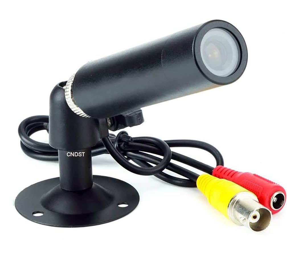 CNDST CCTV Hd 1/3 CCD 1000TVL HD 3.6mm Mini Bullet Security Camera with Bracket Indoor Outdoor Surveillance Camera