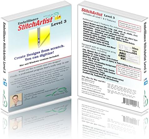Embrilliance StitchArtist Level 3 Digitizing Embroidery Software for Mac & PC