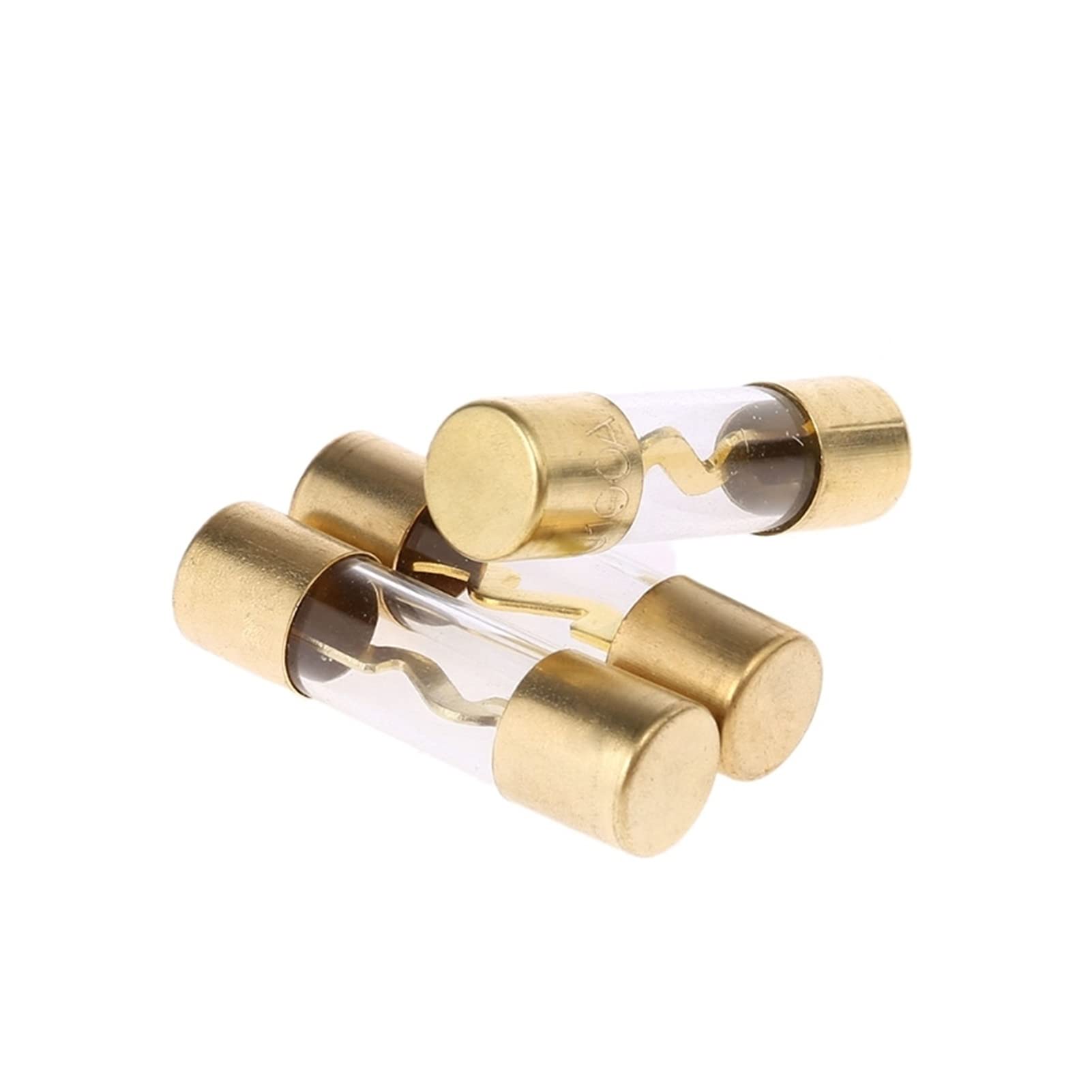 5 szt. pozłacane szkło AGU bezpieczniki pakiet bezpieczników wzmacniacz samochodowy audio wzmacniacz 60/80/100 AMP (kolor: 60 AMP)