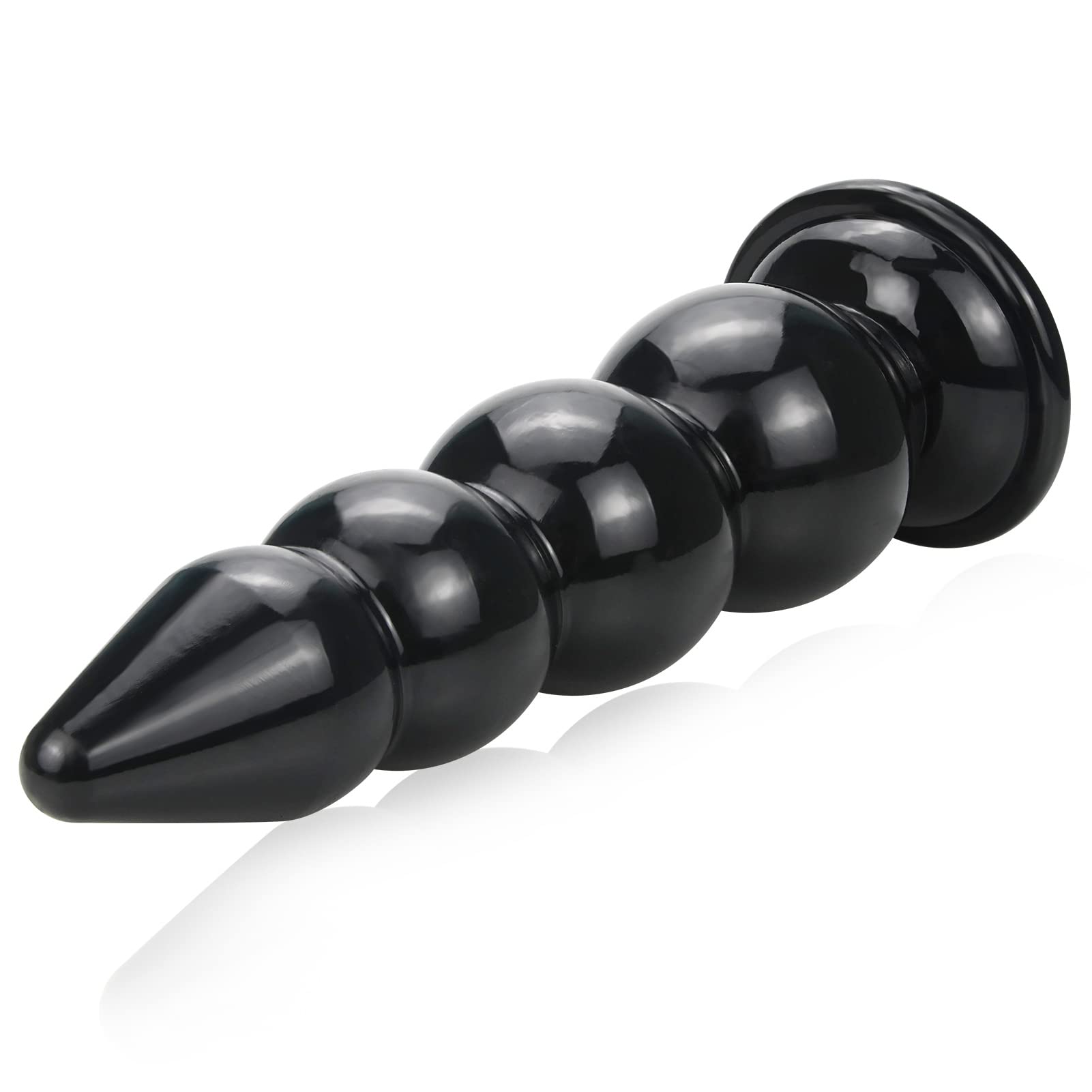 Riesen Buttplug Analkugeln mit Saugnapf Super Lange Analkette Analplug mit Anal Kugeln Anus Dilatator Prostata Massagegerät Anal Butt Plug Sexspielzeug für Frauen Männer G-Punkt Analdildo (4 Kugeln)
