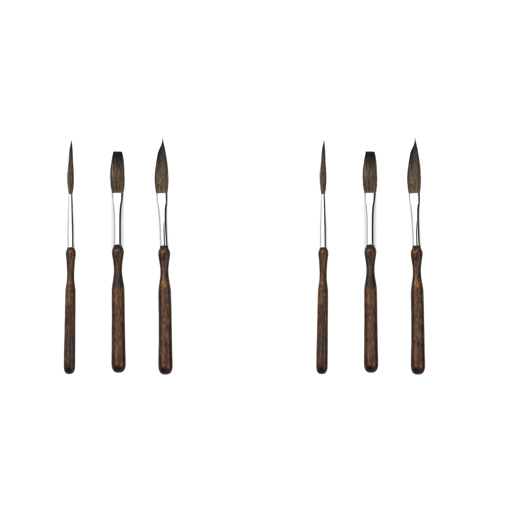 Jnchdghwa Pinstriping Brush Kit,6 Pcs Professional Striping Brushes Long Liner Script Scroll Rigger Brushes