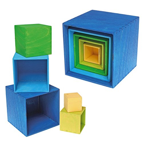 Preisvergleich Produktbild Grimm's kleiner Kistensatz bunt aussen blau