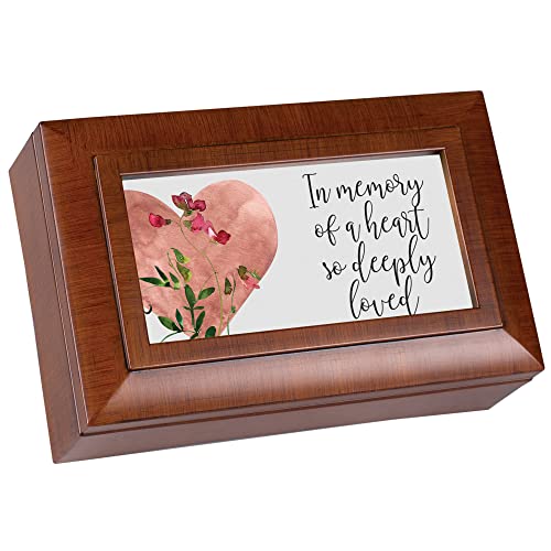 Woodgrain Music Box with Amazing Grace