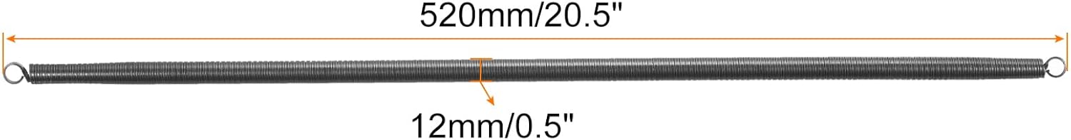 MECCANIXITY Spring Tube Bender OD 12 mm/0.5" Steel Spring Pipe Bending Tubes 520 mm/20.5" Long for 3/8" PVC Pipe(ID 13 mm) Home Renovations, Electrician Wiring Bending Pipe