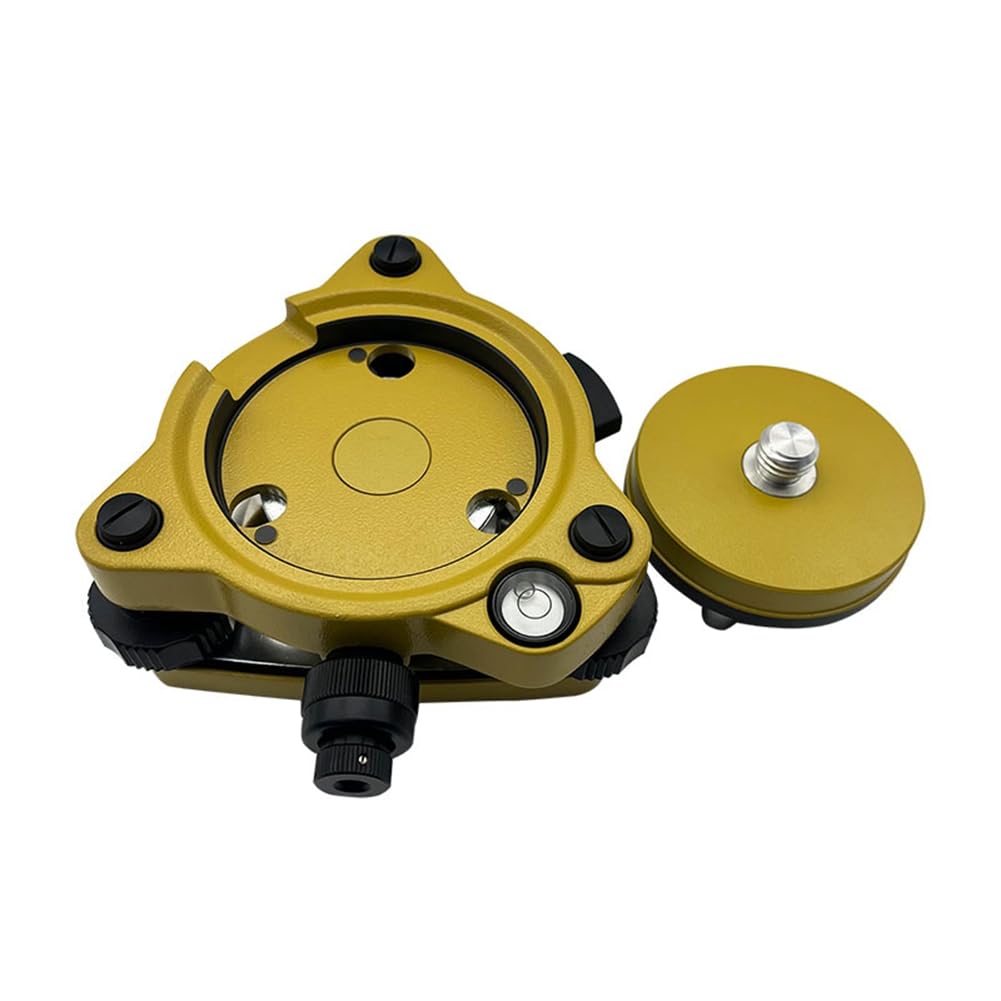 Base Nivelante con Plomada óPtica y Soporte Adaptador de Base Nivelante GPS con Tornillo Giratorio de Montaje 5/8 Pulgada X 11 para EstacióN Total GPS GNSS A