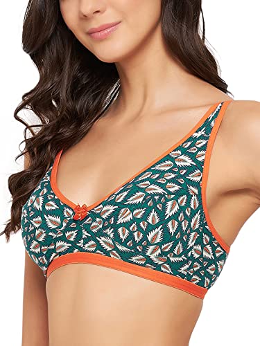 Image of Clovia Women's Cotton Non-Padded Non-Wired Full Cup Printed Bra