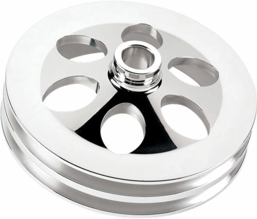 Billet Specialties Power Steering Pulley 2 Groove Press-On('75-U