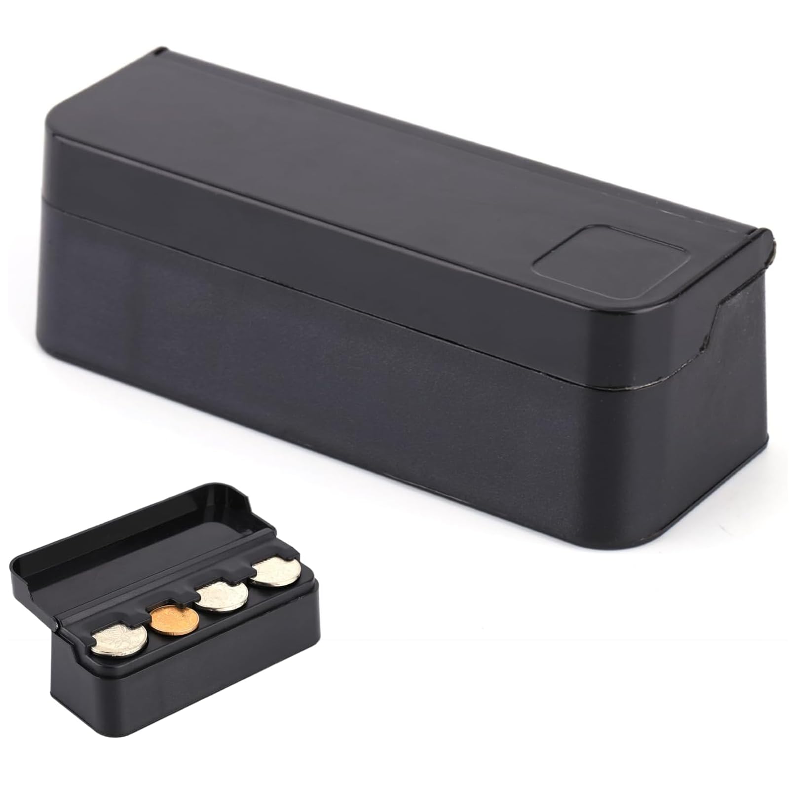 Majatou Popular Coin Holder For Car Uk, Auto Car Portable Plastic Coin Dispenser Holder,Storage Box Case Container Car Coins Organiser Storage Bag