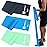 A AZURELIFE Resistance Bands,Professional Long Non-Latex Elastic Stretch Bands,Exercise Bands for Physical Therapy, Yoga, Pilates, Rehab, at-Home or The Gym Workouts, Strength Training