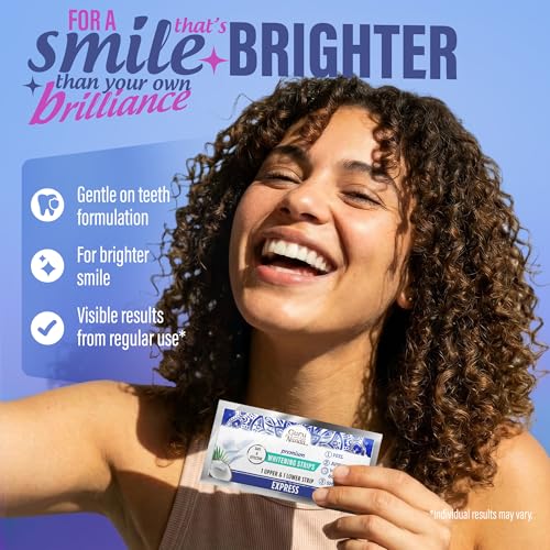 Image of GuruNanda Teeth Whitening Strips Kit - 7-Day Treatment with Non-Slip, Dry Strip Technology - Whitening Designed with Care for a Brighter Smile