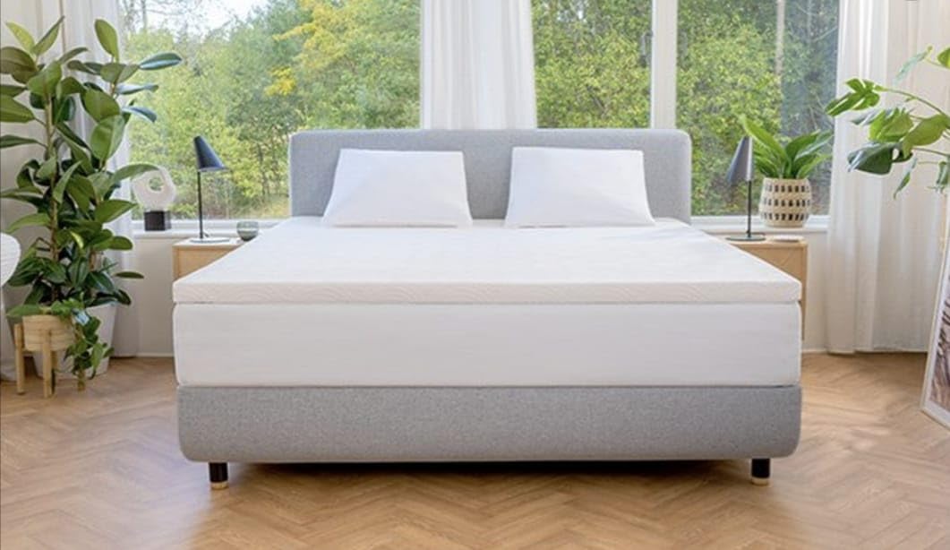 TEMPUR Ease Surmatelas Simple 90 x 190 cm, épaisseur 3 cm, Housse Lavable, Blanc