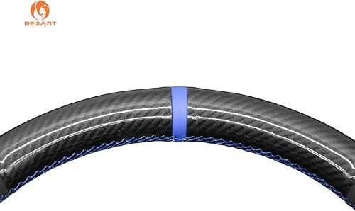 Miniatura 23 de MEWANT Hand Stitched Car Steering Wheel Wrap Cover for Ford F-150 2021-2023 / F-150 Lightning 2022-2023 Steering Wheel Accessories