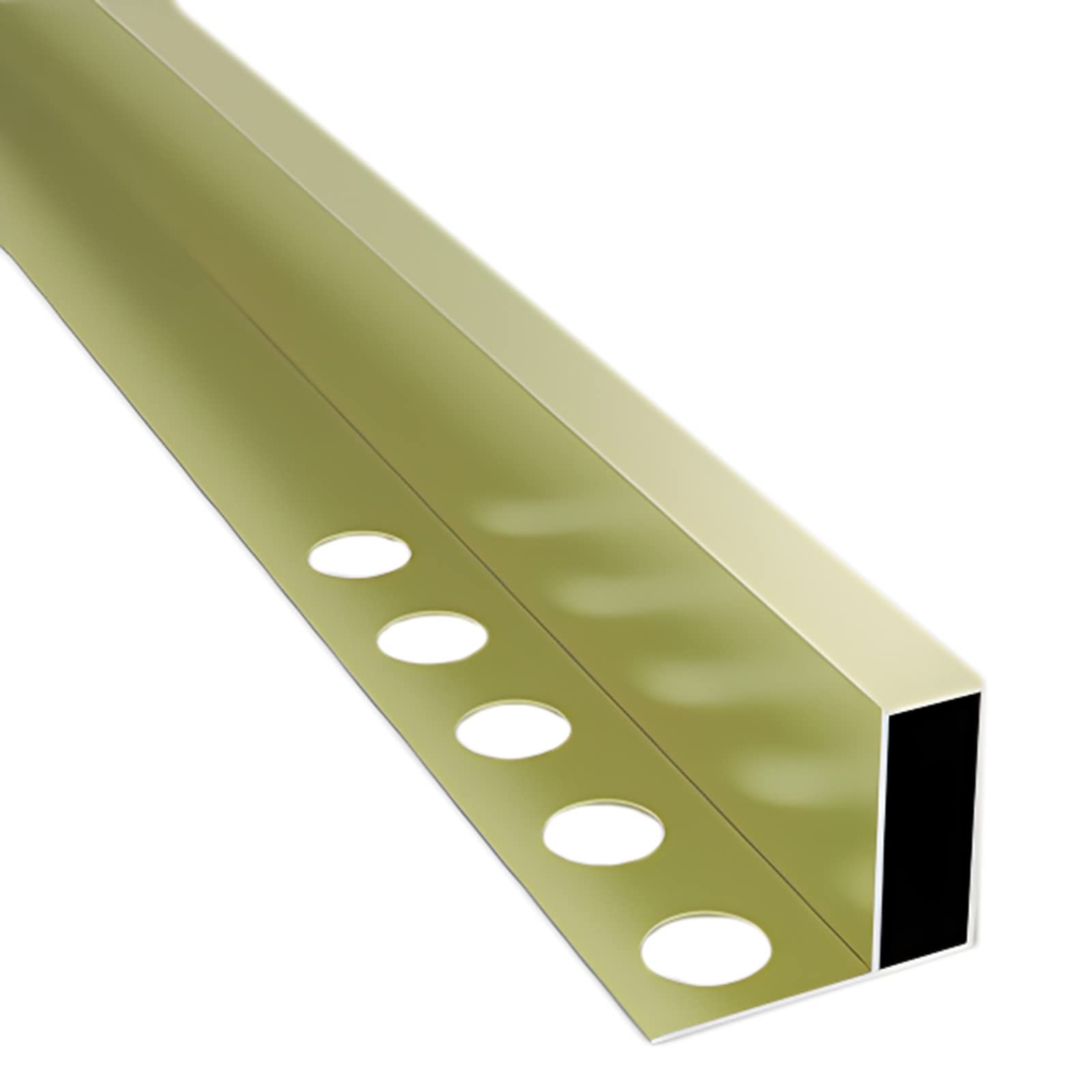Remys Champagne Lightweight L Shape Carpet/Floor Edge Trim,Doorway Floor Transition Strip, For Kitchen Bedroom Bathroom, 35In/ 39In/ 47In / 51In/ 57In Long(,90Cm/35.4In)