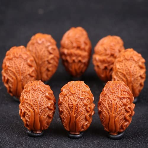 XIALON Pulseira de couve chinesa de semente de oliveira de 1,8 cm Baicai Pulseira de escultura de ca