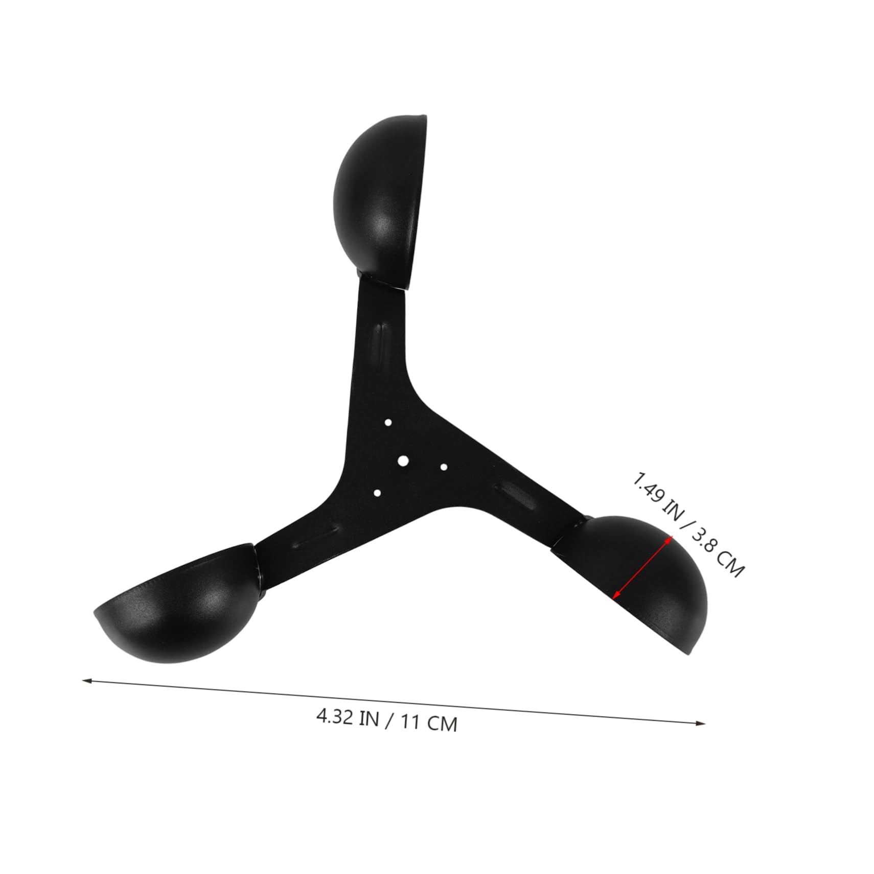 Yardenfun Anemometer Windbecher für Windmessung Ersatz Windgeschwindigkeitsbecher für Anemometer Präziser Windsensor Windmessung Cup für Luftstrommessung Wind Gauge Cup