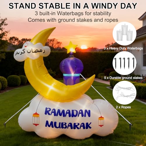 Save 6ft Ramadan Moon Inflatable Decor with Coupon - Image 5