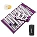 TOMSHOO Kit d'acupression, Tapis d'Acupression + Oreiller + Anneaux de Massage + Boule de Massage + Sac, Coussin de Massage Soulage douleurs Dos et Cou Relaxation Musculaire