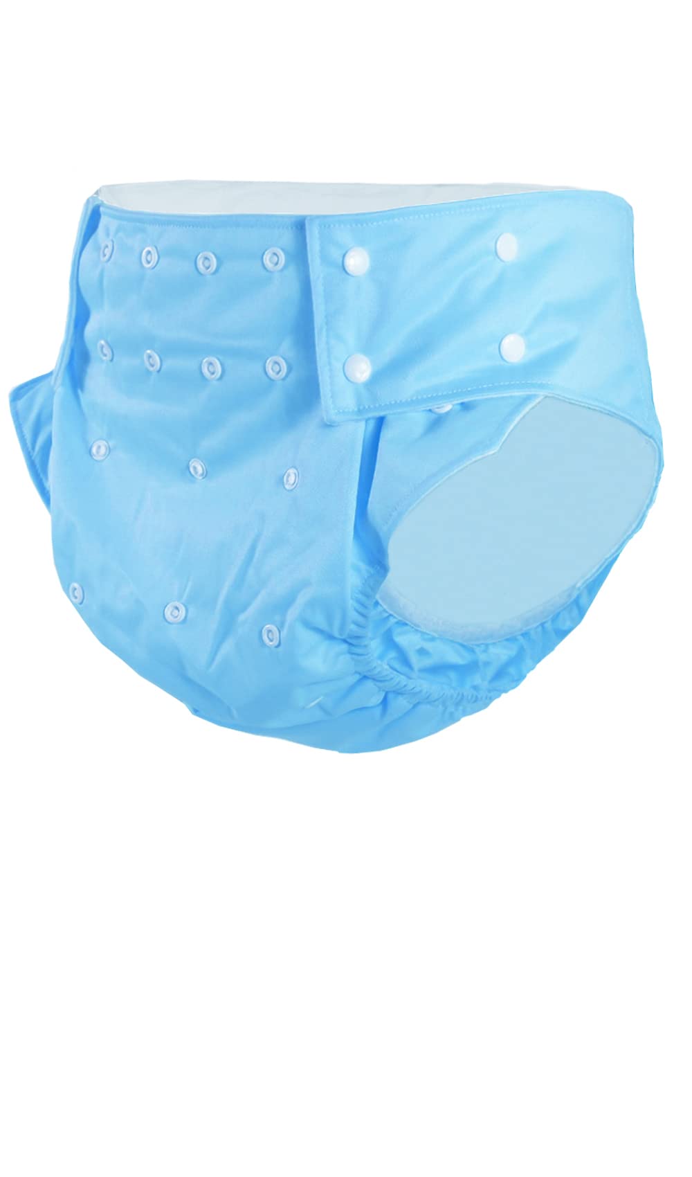 CutiePlusU Pannolino di stoffa per adulti Lavabile Tasca per adulti Copri pannolino Regolabile Riutilizzabile Traspirante Senza perdite - Blu