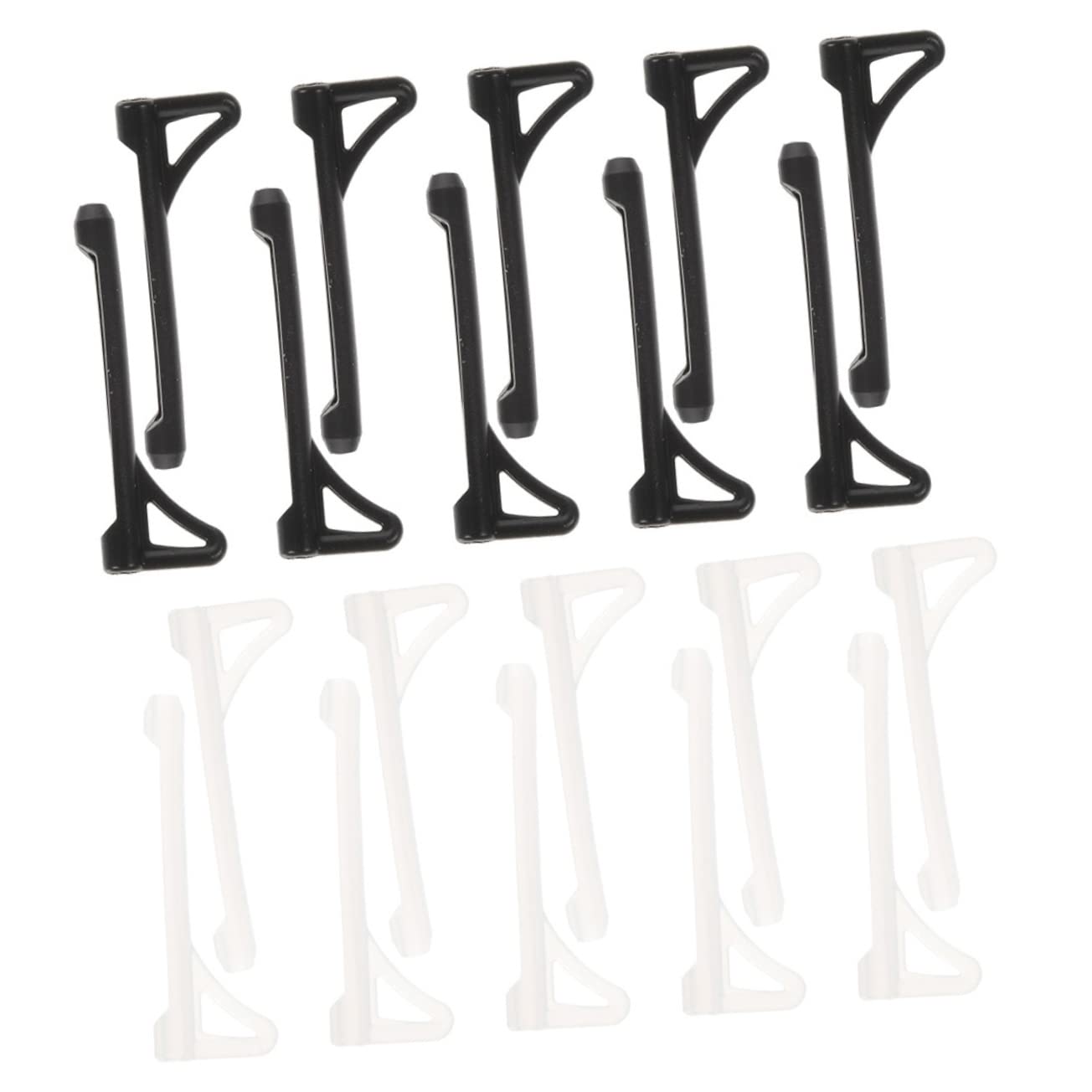 Holibanna Silicone Glasses Ear Hooks 20 Pairs Glasses Ear Holders Comfortable Grip