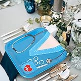 Whaline 40Pcs 2023 Nurse Graduation Paper Square Plates Disposable Plates With Doctor Uniform Stethoscope Pattern Blue White Tableware for Nurse Doctor Grad Party Table Decorations, 9.3 x 9.3Inch - Image 7