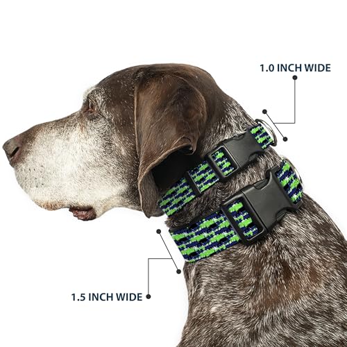 Collar de clip de plástico Buckle-Down ajustable con estampado abstracto para mascotas 3