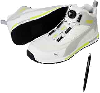 Amazon | [プーマ] 安全靴 スイッチバック ホワイト ディスク ミッド