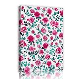 バラの花キャンバスプリントモダンボヘミアンウォールアートポスターリビングルーム寝室ホテルカフェのミニマリストデザイン壁の装飾55x80cmインナーフレームを吊るす準備ができています